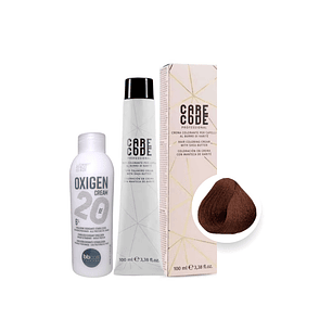 Hair Coloring Cream 100 ML 5,56, Con Oxigen 150 ML20 Vol Lab37- CARECODE