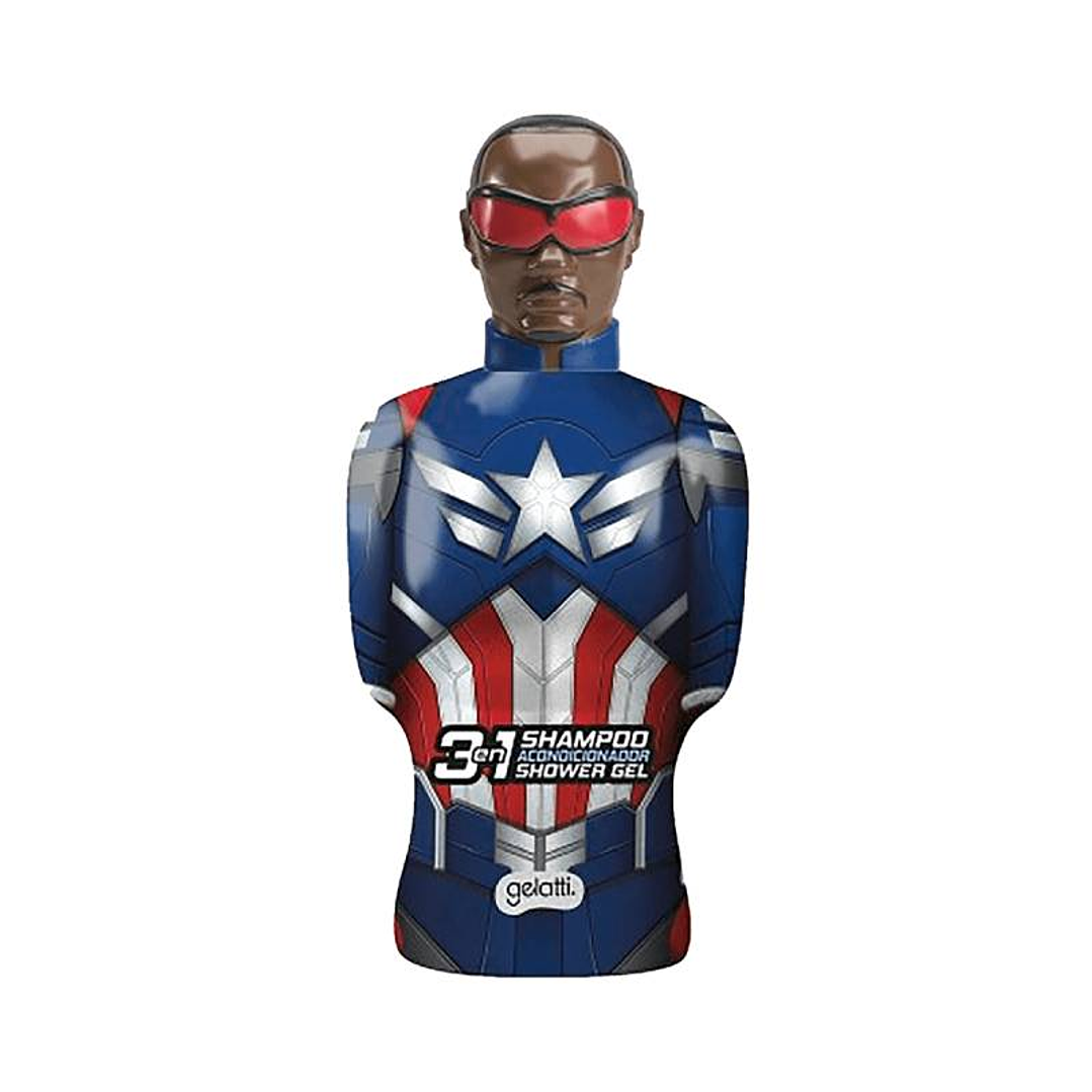 Shampoo 350 ML Avengers 3 en 1 - Capitán América - GELATTI 1