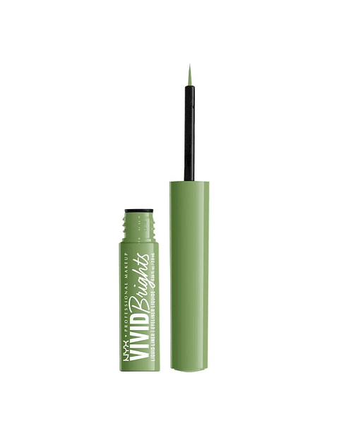 Delineador De Ojos Líquido Vivid Bright Liquid Liner Ghosted Green - NYX