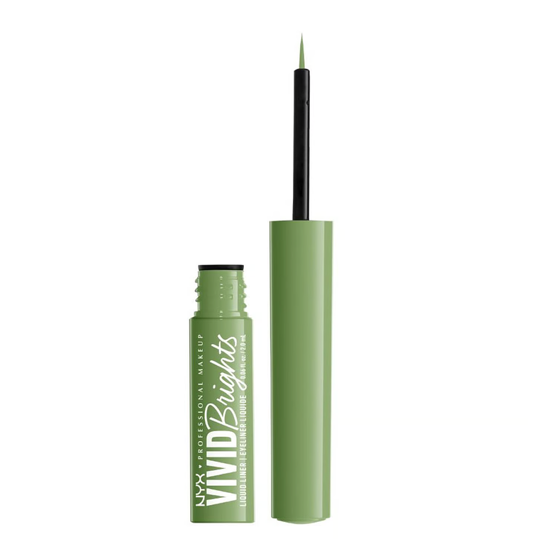 Delineador De Ojos Líquido Vivid Bright Liquid Liner Ghosted Green - NYX 2