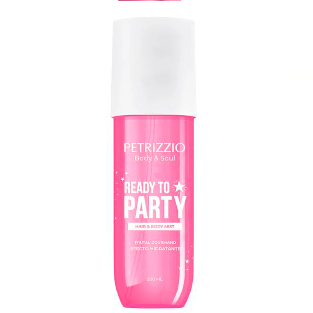 Fragancia Hair & Body Mist Ready To Party 200 ML Manos y Cuerpo - PETRIZZIO 1