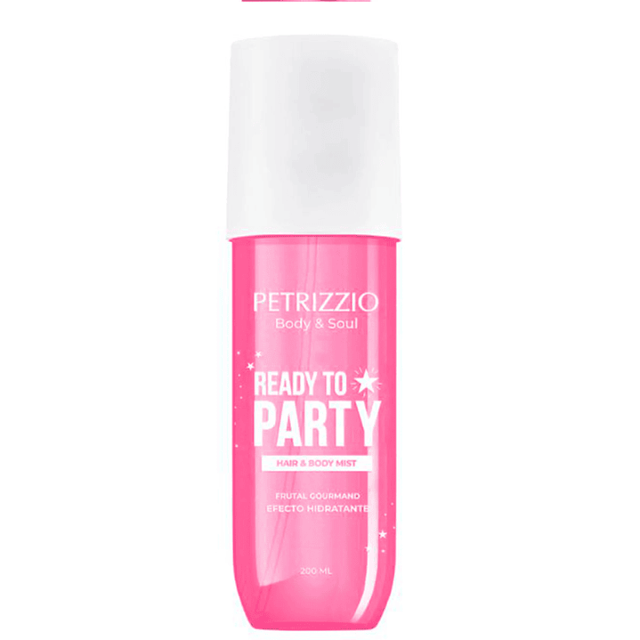 Fragancia Hair & Body Mist Ready To Party 200 ML Manos y Cuerpo - PETRIZZIO 1