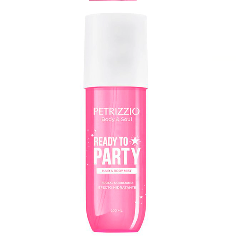 Fragancia Hair & Body Mist Ready To Party 200 ML Manos y Cuerpo - PETRIZZIO 1