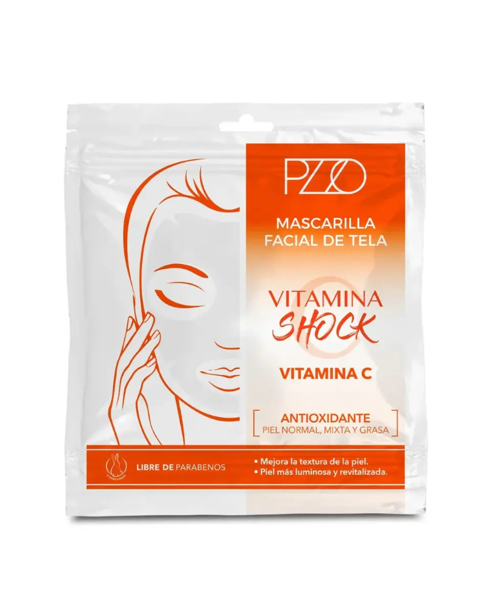 Mascarilla Tela Facial Vitamina C - PETRIZZIO 1