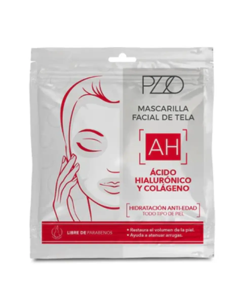 Mascarilla tela facial Ácido Hialurónico y Colágeno- PETRIZZIO 1