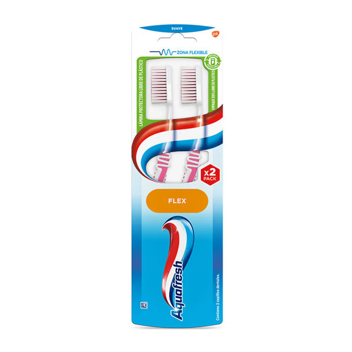 Cepillo Dental Flex Suave Pack x2 -  AQUAFRESH 1