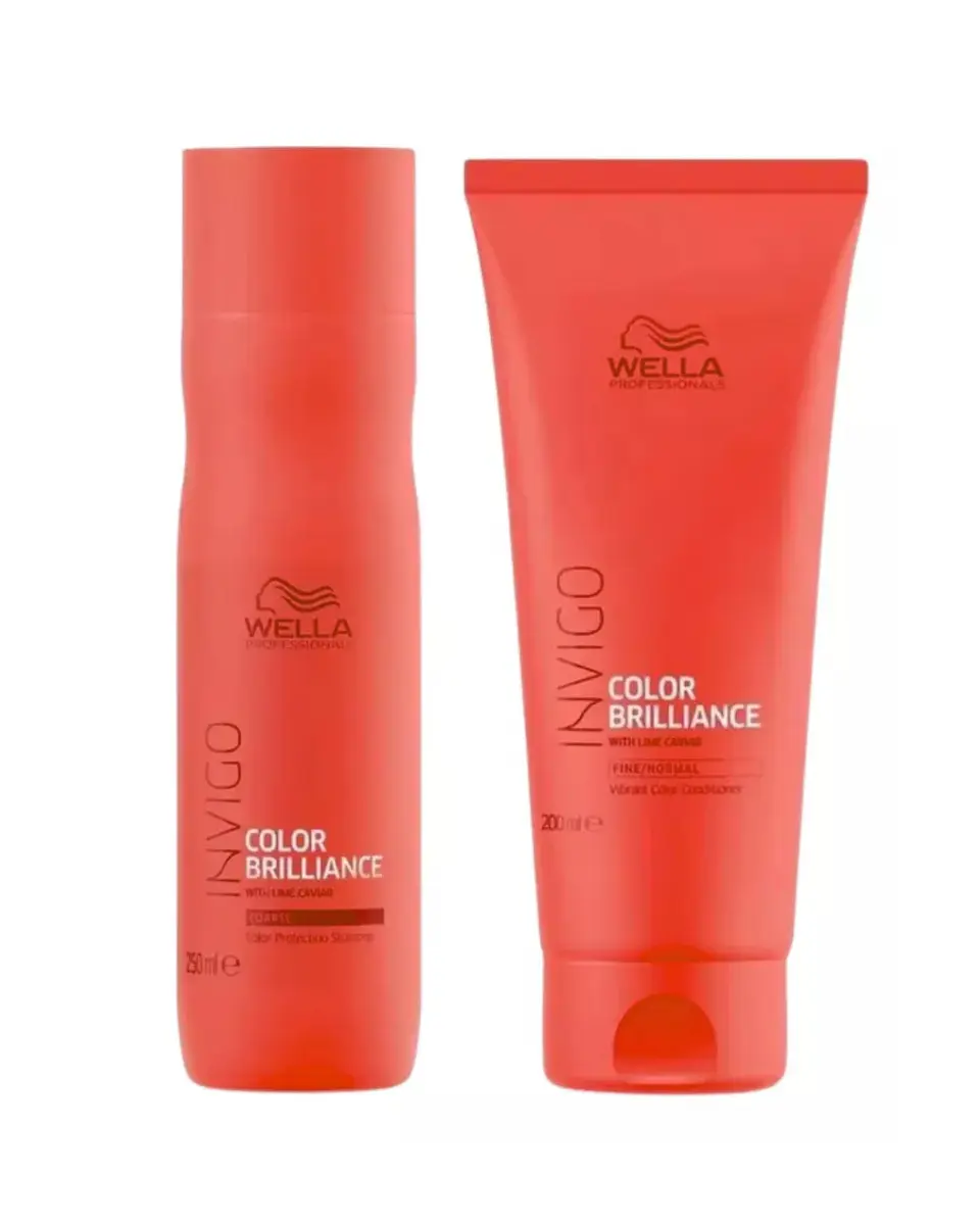 Pack Invigo Color Brilliance Shampoo 250 ML + Acondicionador 200 ML + Secador de Cabello - WELLA 4