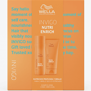 Pack Nutrición Invigo Nutri Enrich Shampoo 250 ML + Acondicionador 200 ML - WELLA