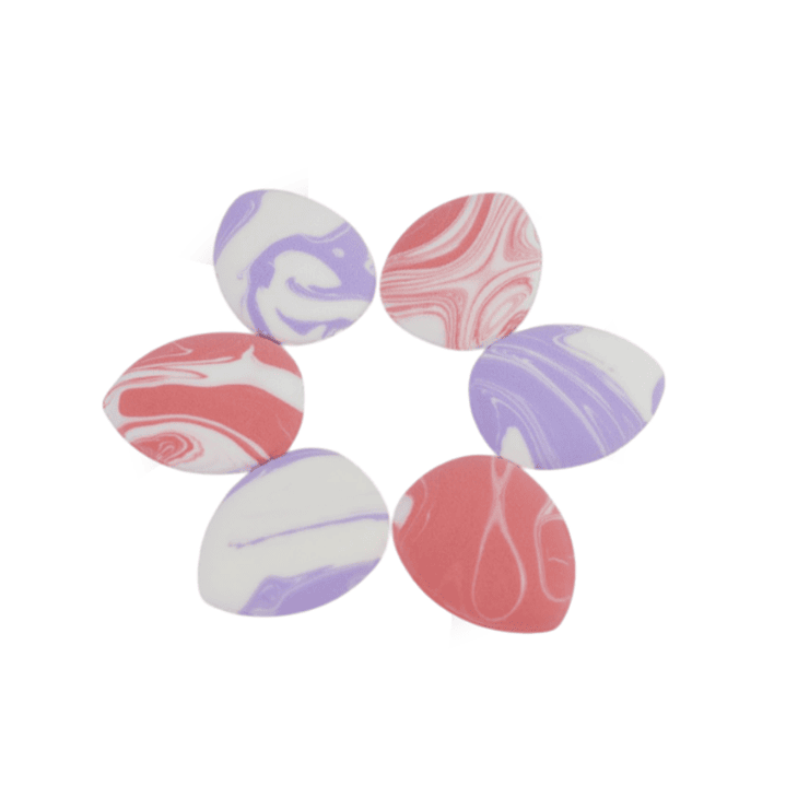 Borla Para Maquillaje Marmol Set  x6 Mini - PFIFFERY 1