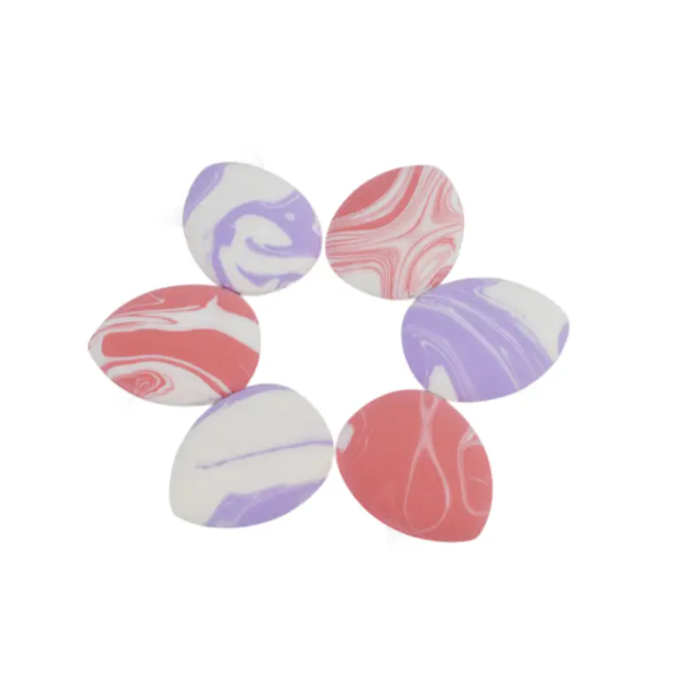 Borla Para Maquillaje Marmol Set  x6 Mini - PFIFFERY 1