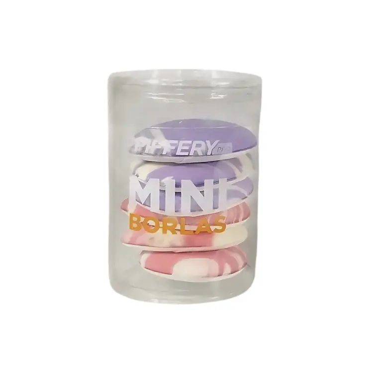 Borla Para Maquillaje Marmol Set  x6 Mini - PFIFFERY 2