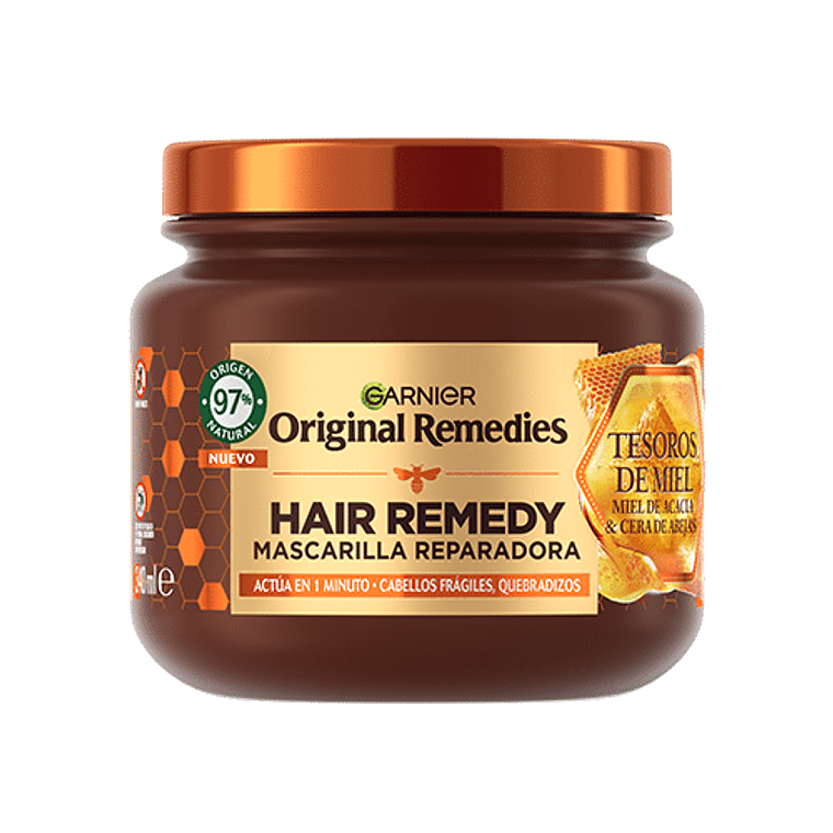 Mascarilla Capilar Original Remedies - GARNIER Tesoros De Miel (320 ML) 1