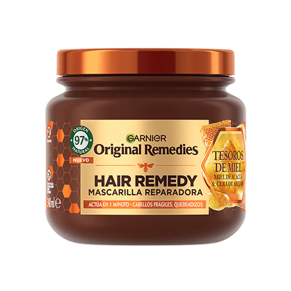 Mascarilla Capilar Original Remedies - GARNIER Tesoros De Miel (300 ML) 1