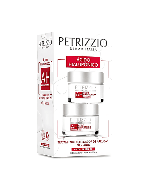 Set de Cremas Antiarrugas Día + Noche Ácido Hialurónico - PETRIZZIO