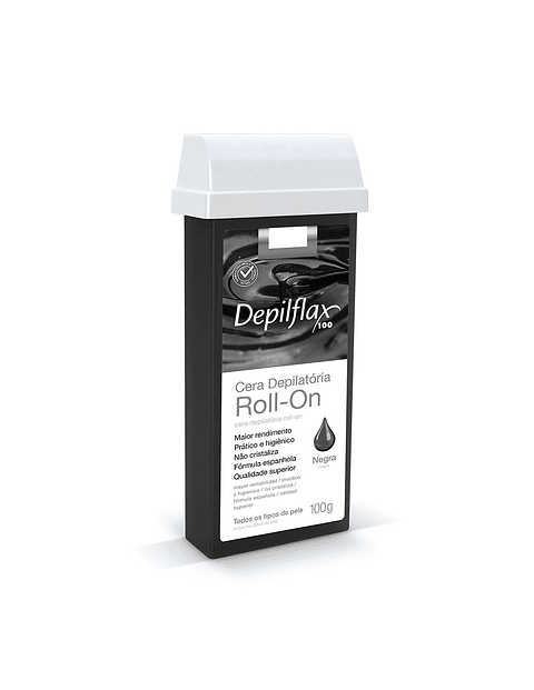 Cera Depilatória Negar Roll On 100 G - DEPILFLAX