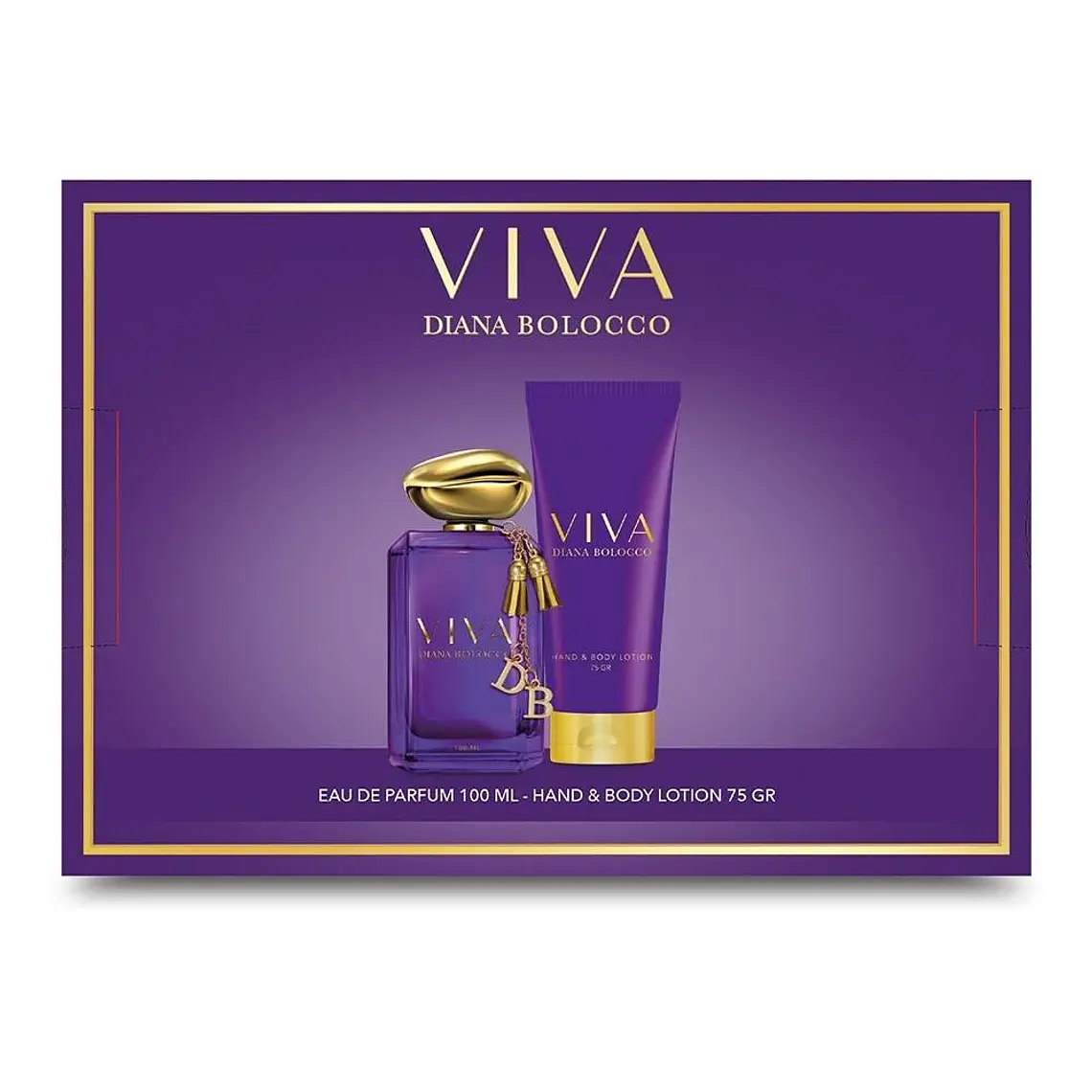 Set De Perfumería Viva Diana Bolocco Eau De Parfum 100 ML + Body Lotion 75 GR - PETRIZZIO 1
