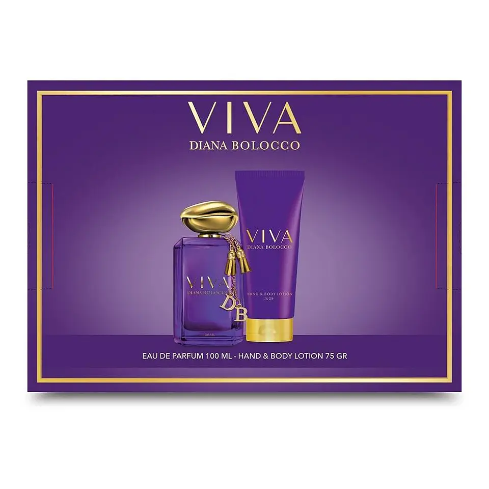 Set De Perfumería Viva Diana Bolocco Eau De Parfum 100 ML + Body Lotion 75 GR - PETRIZZIO 1
