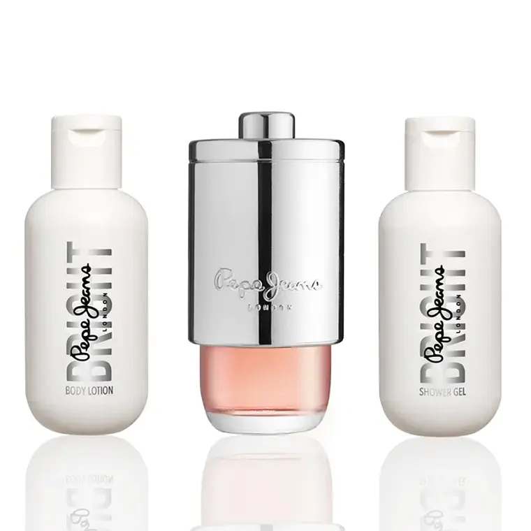 Kit Perfume Bright Git Set For Her London 30 ML + Body Lotion 60 ML + Shower Gel 60 ML - PEPE JEANS 3