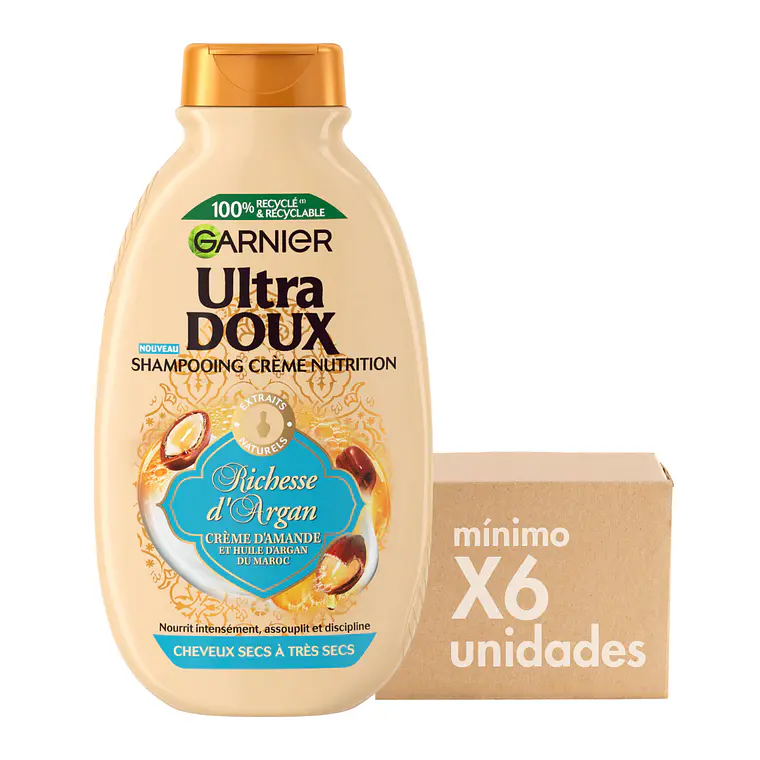 Shampoo Original Remedies Elixir De Argán XCAJA ( 6 UNIDADES ) - GARNIER 1