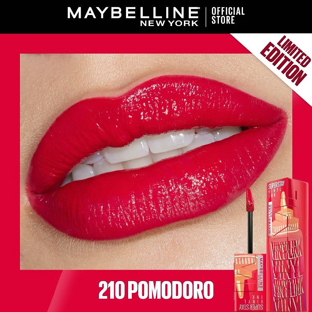 Labial Superstay Vinyl Ink Sauce 210 Pomodoro - MAYBELLINE 2