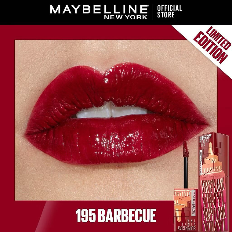 Labial Superstay Vinyl Ink Sauce 195 Barbecue - MAYBELLINE 2