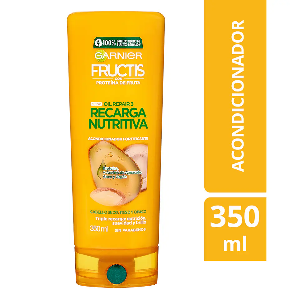 Acondicionador Fructis Oil Repair Recarga Nutritiva 350 ML - GARNIER  1