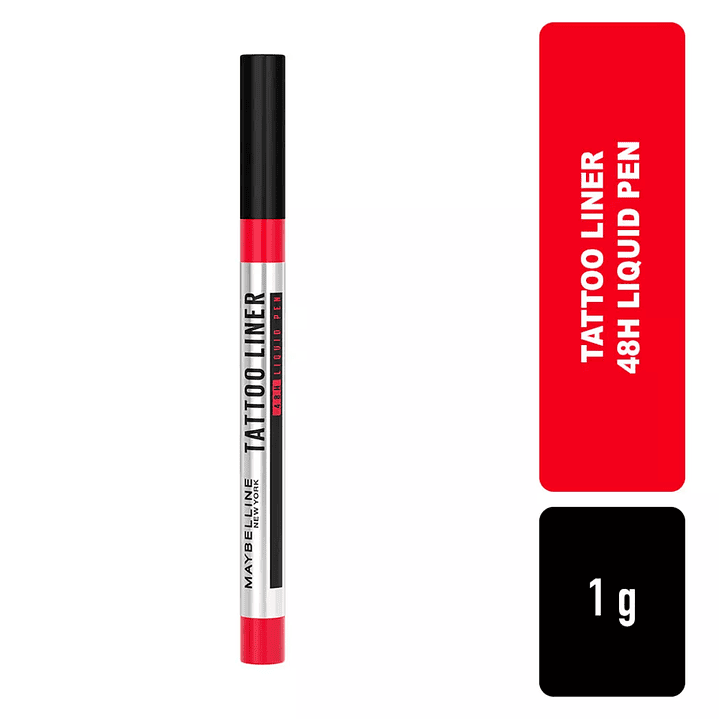 Delineador de Ojos Line Tattoo 48H Liquid Pen Bk As - MAYBELLINE 2