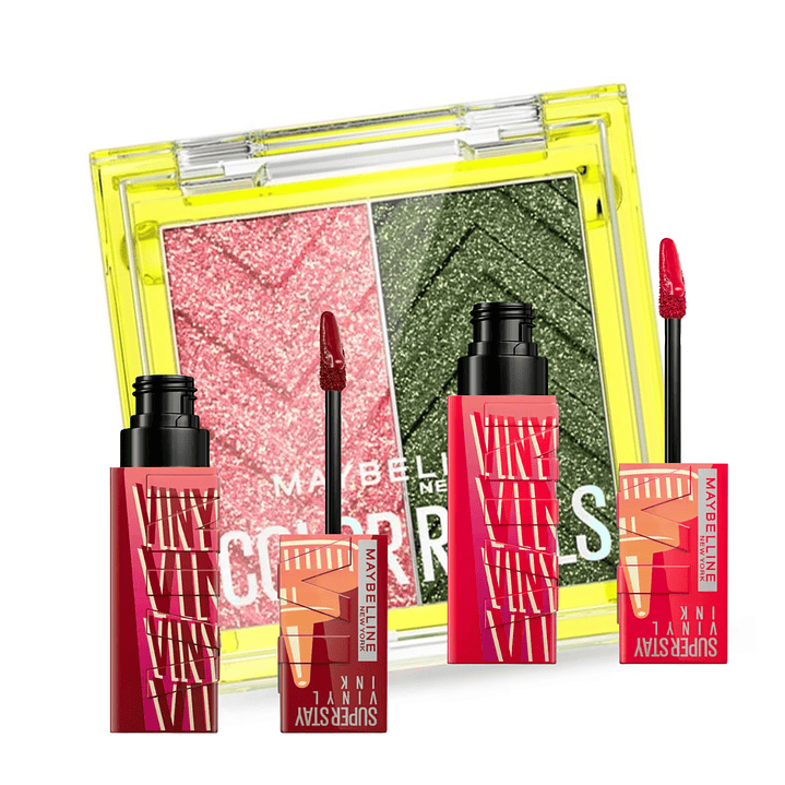 Kit Sauce X2 Labial Vinyl + Pallet Color Rivals Urbwild AS X - MAYBELLINE 6