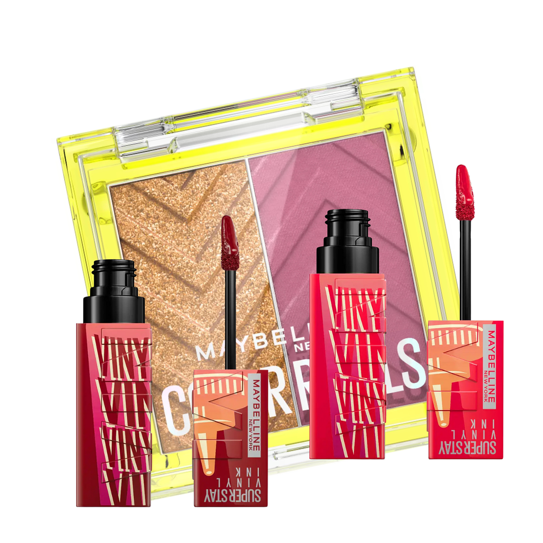 Kit Sauce X2 Labial Vinyl + Pallet Color Rivals AsserCoy AS X - MAYBELLINE 6
