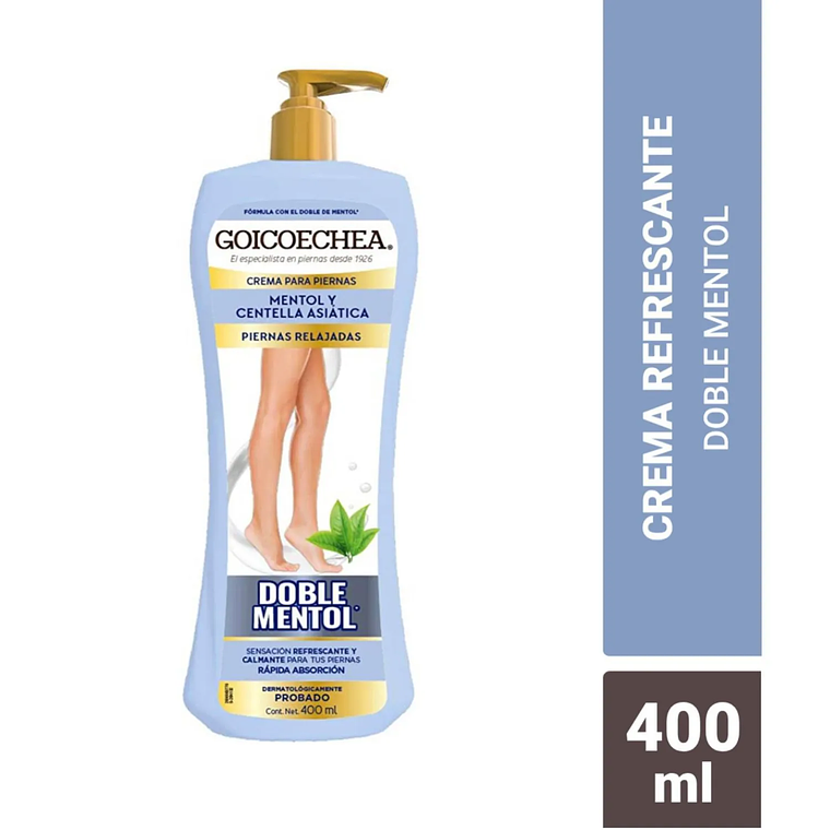 Crema Para Piernas Doble Mentol Goicoechea 400 ML - GOICOECHEA 1