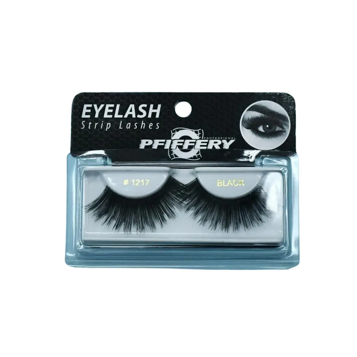 Pestañas Postizas Enteras #1217 Black - PFIFFERY 1