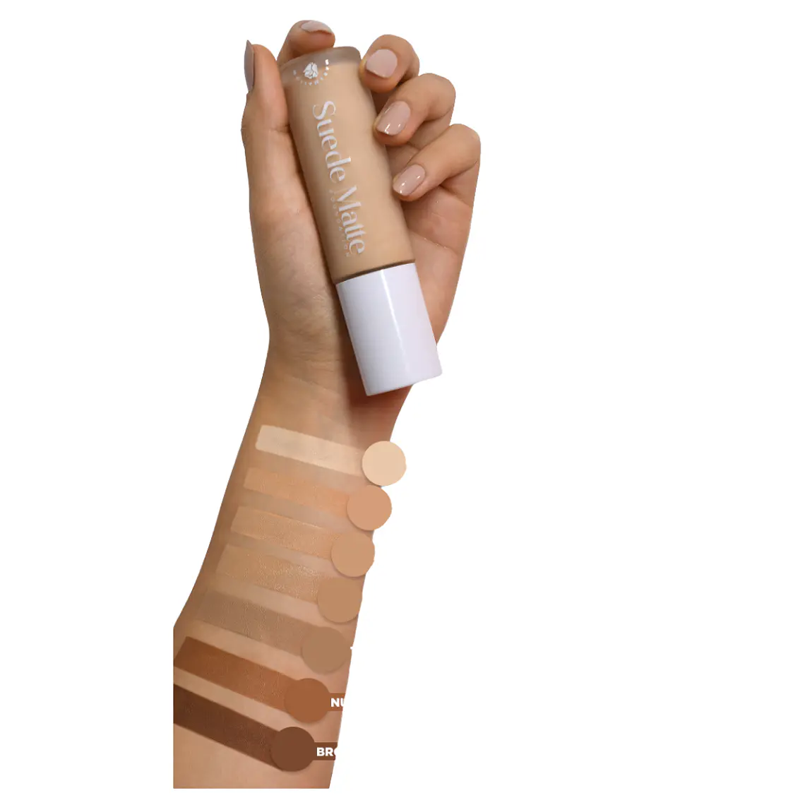 Base De Maquillaje Aterciopelada Matte Dolce Bella Brown - DOLCE BELLA 5