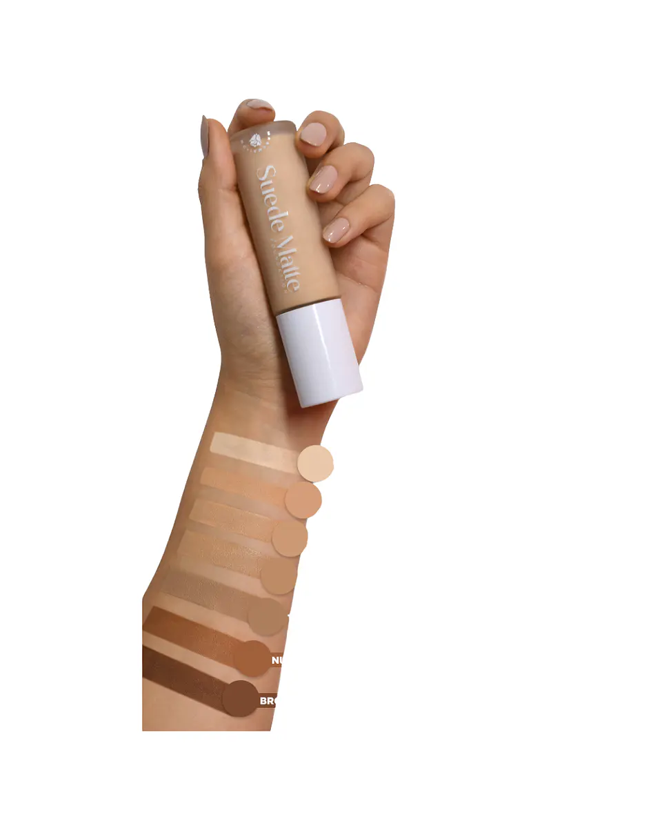 Base De Maquillaje Aterciopelada Matte Dolce Bella Brown - DOLCE BELLA 5