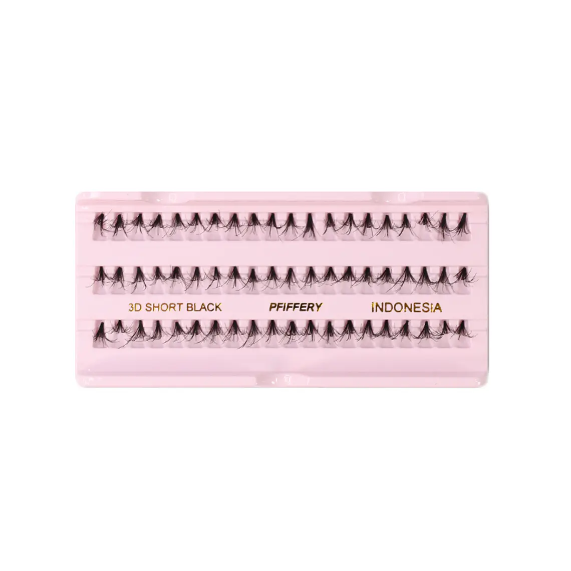 Pestañas individuales 3D short Black - PFIFFERY 1