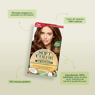 Tintura Soft Color Kit 50 Castaño Claro - WELLA