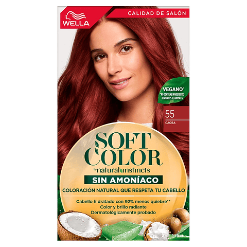 Tintura Soft Color Kit 55 Caoba - WELLA