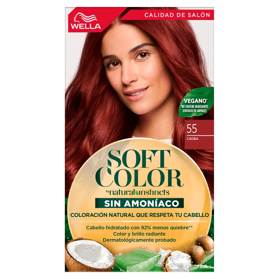 Tintura Soft Color Kit 55 Caoba - WELLA 2