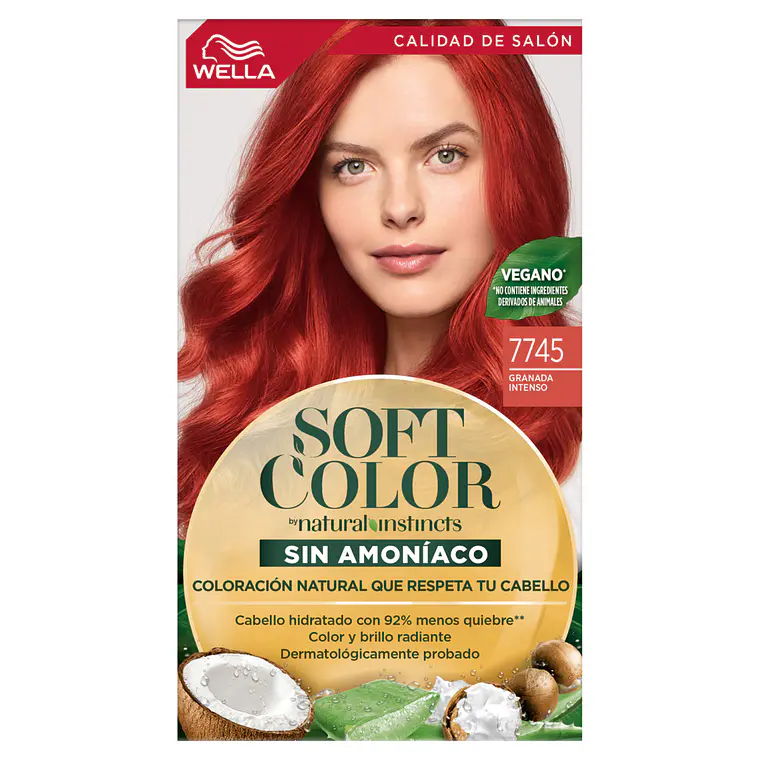 Tintura Soft Color Kit 7745 Granada Intenso - WELLA 1