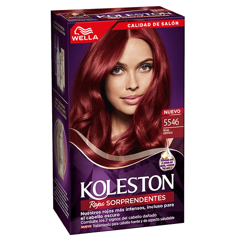Kit Tintura Permanente Hidratante 5546 Rojo Exótico - WELLA