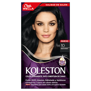 Kit Tintura Permanente Hidratante 10 Negro infinito - WELLA