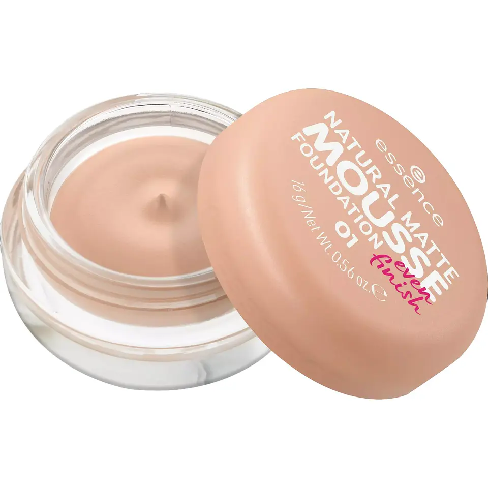 Base Natural Matte Mousse Tono 01 - ESSENCE 1