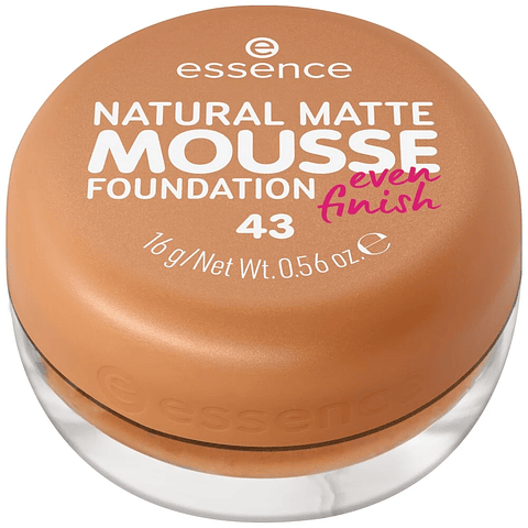 Base Natural Matte Mousse Tono 43 - ESSENCE