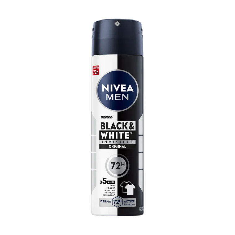 Desodorante Spray Invisible Black & White Original - NIVEA 1