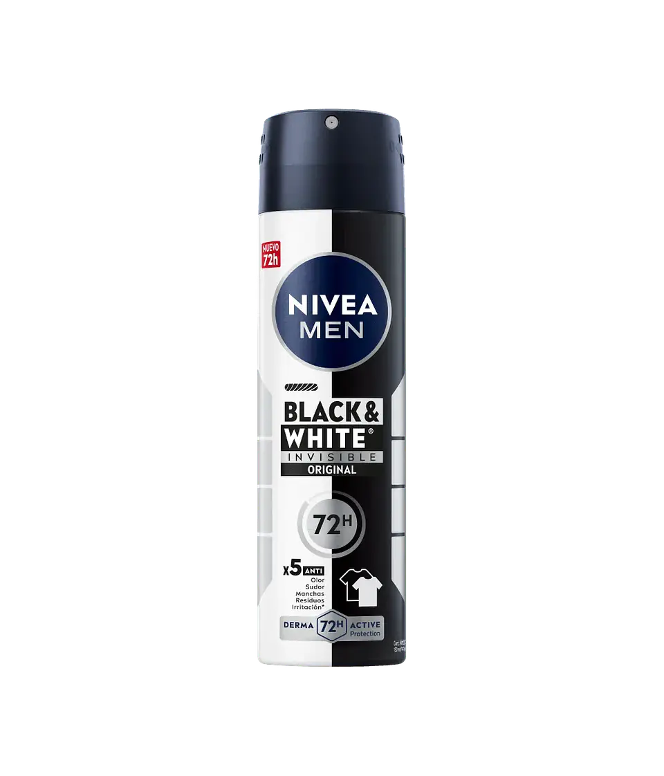 Desodorante Spray Invisible Black & White Original - NIVEA 1