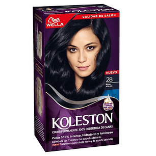 Kit Tintura Permanente Hidratante 28 Negro Azulado - WELLA