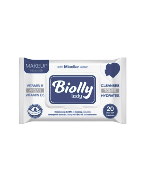 Toallitas Humedas Makeup Remover 20U. - BIOLLY