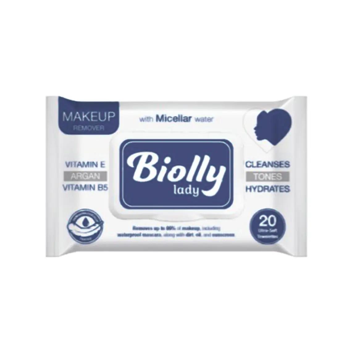 Toallitas Humedas Makeup Remover 20U. - BIOLLY 1