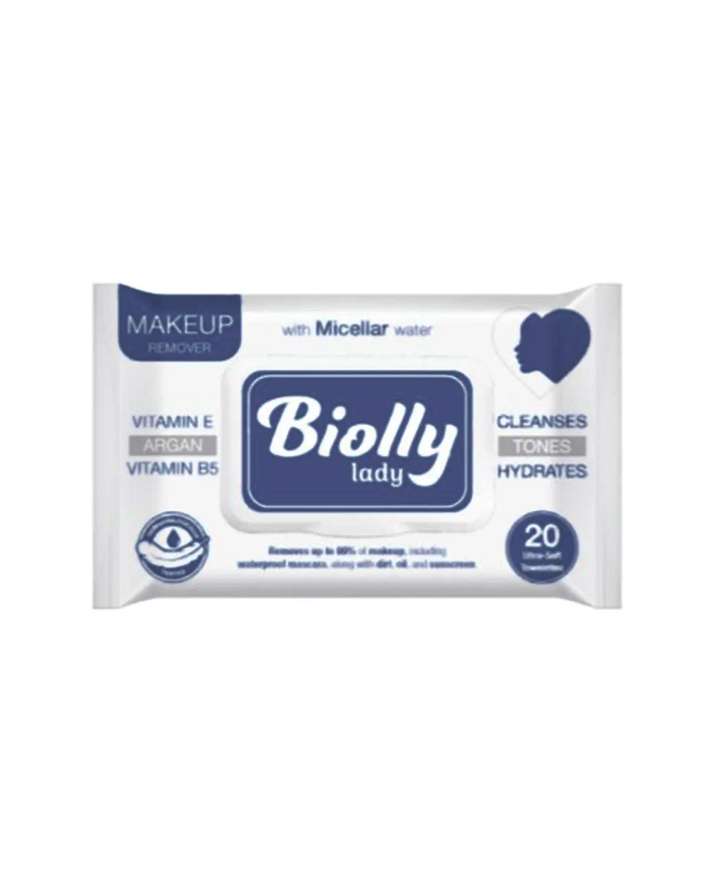 Toallitas Humedas Makeup Remover 20U. - BIOLLY 1