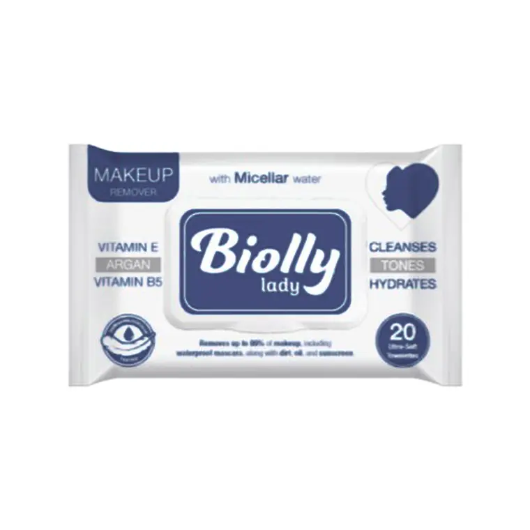 Toallitas Humedas Makeup Remover 20U. - BIOLLY 1