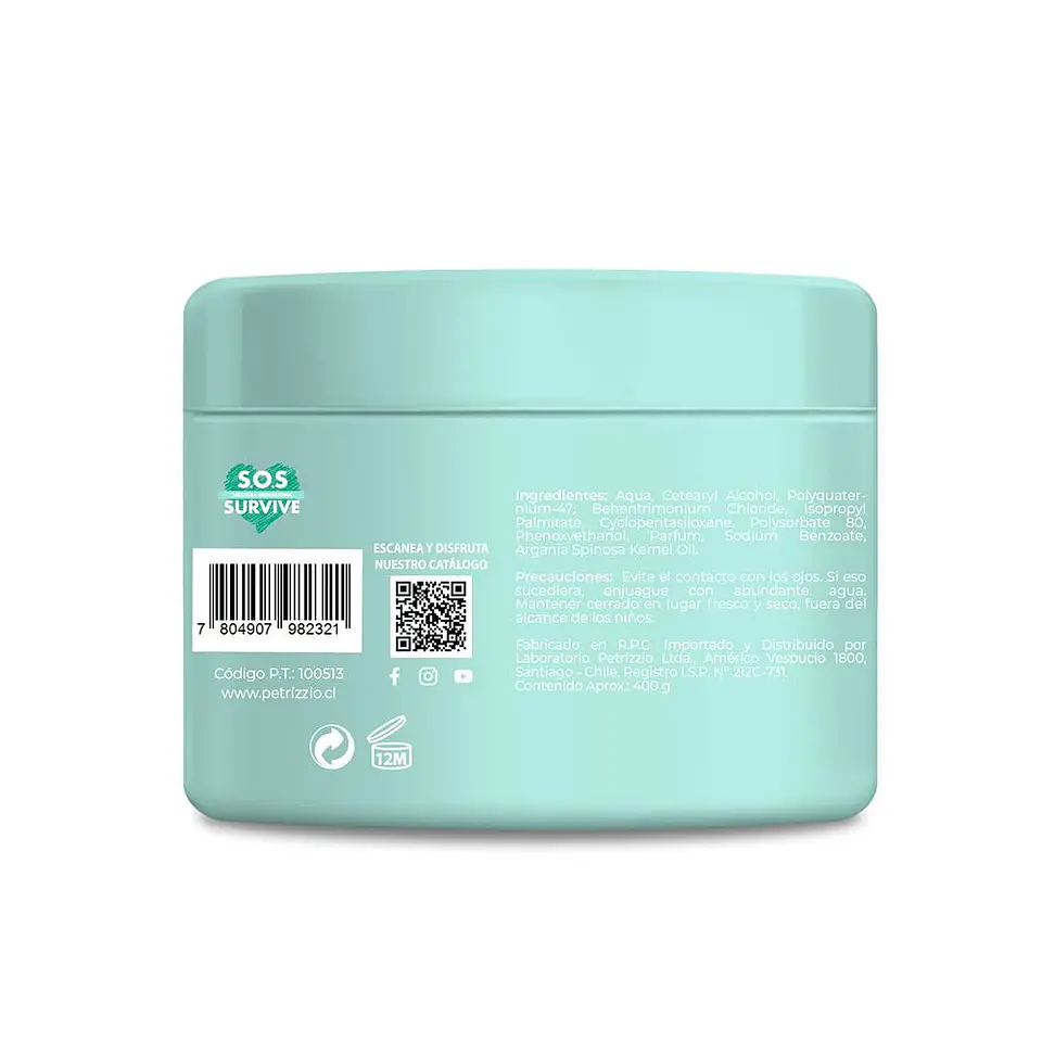 Mascarilla Reparadora S.O.S Survive 400 G - PETRIZZIO 3